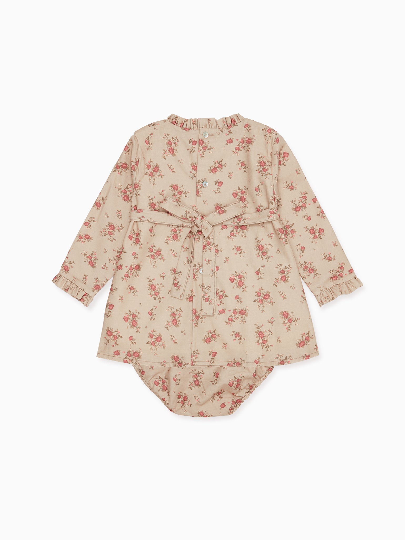 Pink Floral Ivina Baby Girl Smock Set