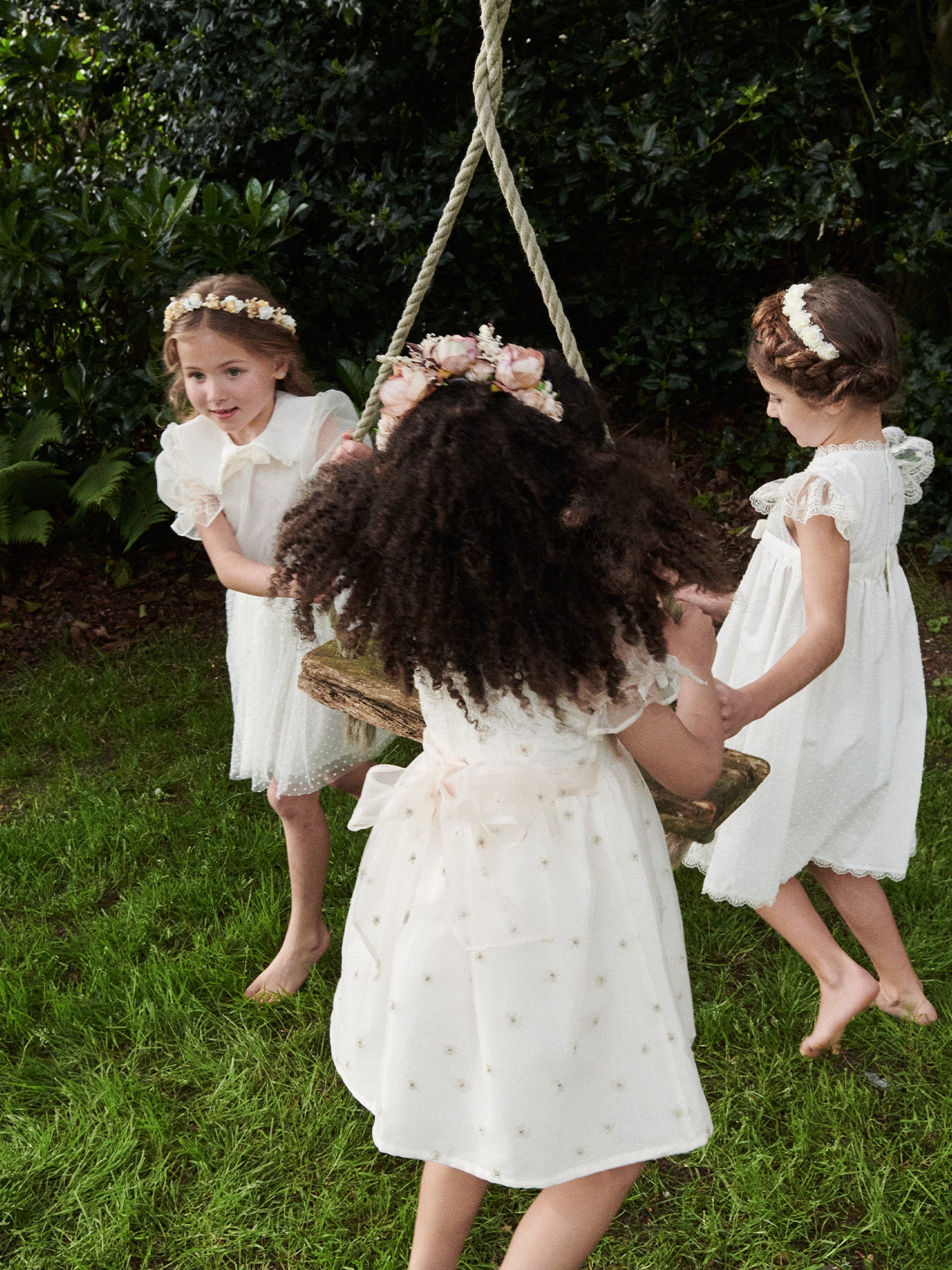 Ivory Tulipan Ceremony Girl Tulle Skirt