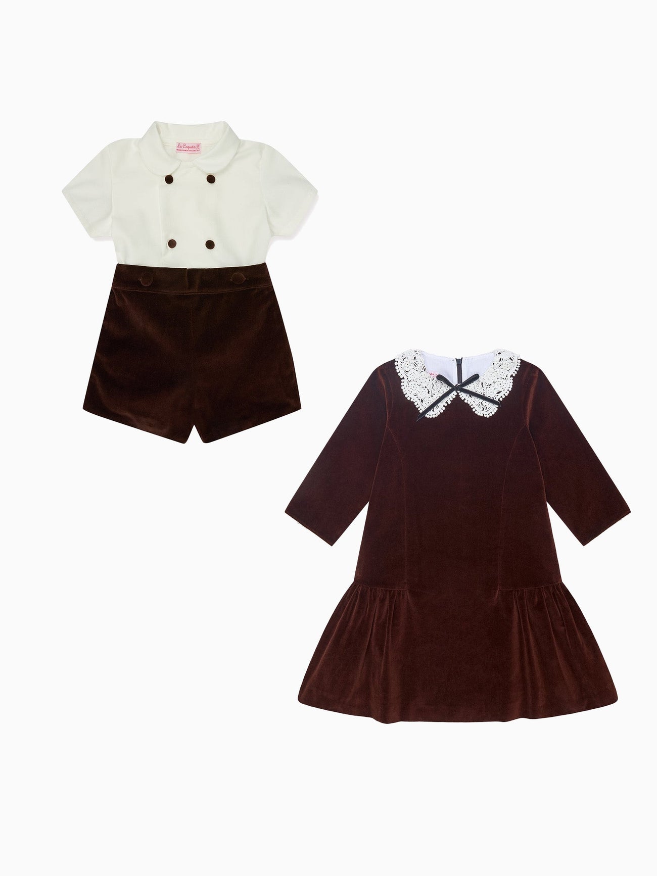 Josefana Girl Dress & Otto Baby Set Outfit Bundle