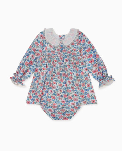 Pink Floral Juliana Baby Girl Set