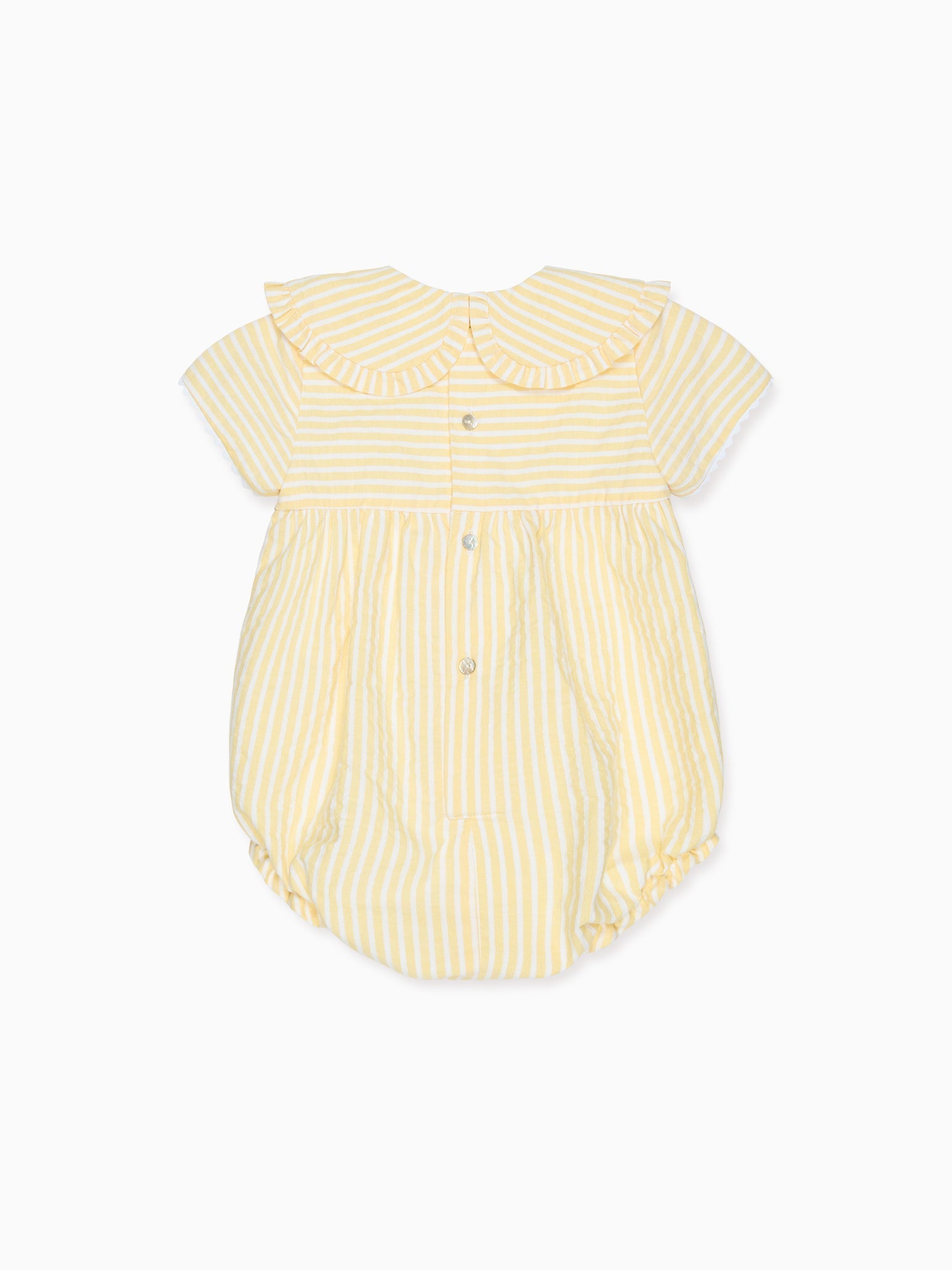 Lemon Stripe Juniper Baby Romper