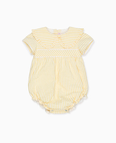 Lemon Stripe Juniper Baby Romper