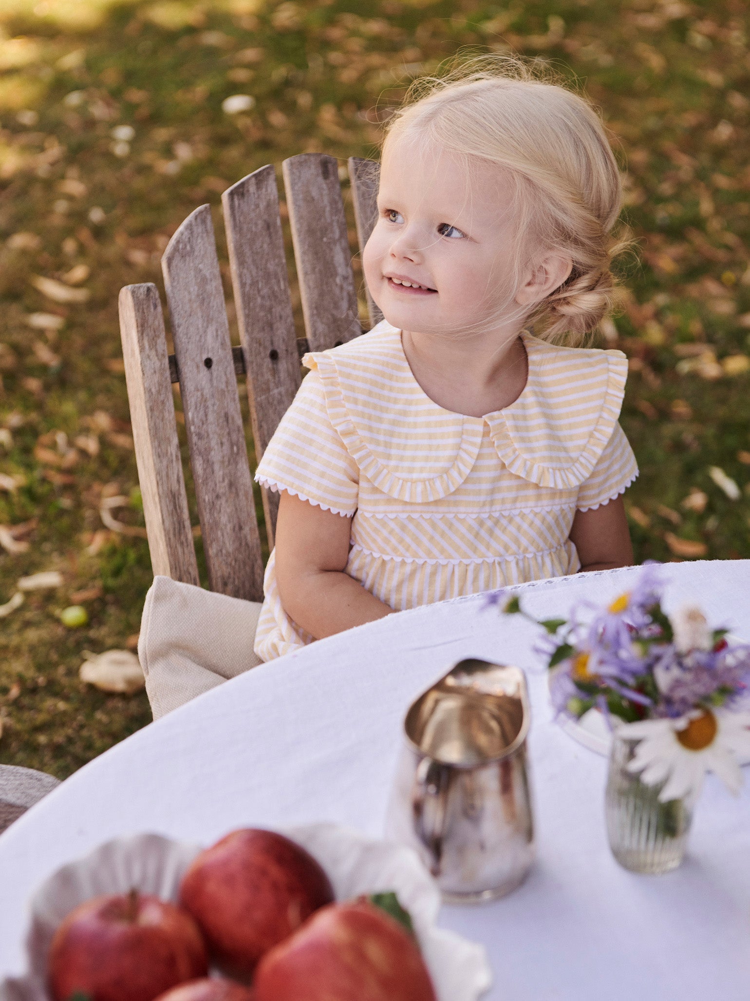 Lemon Stripe Juniper Baby Romper