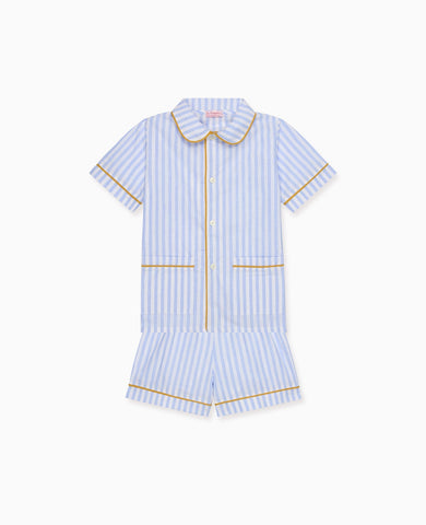 Light Blue Stripe Kai Kids Pyjamas