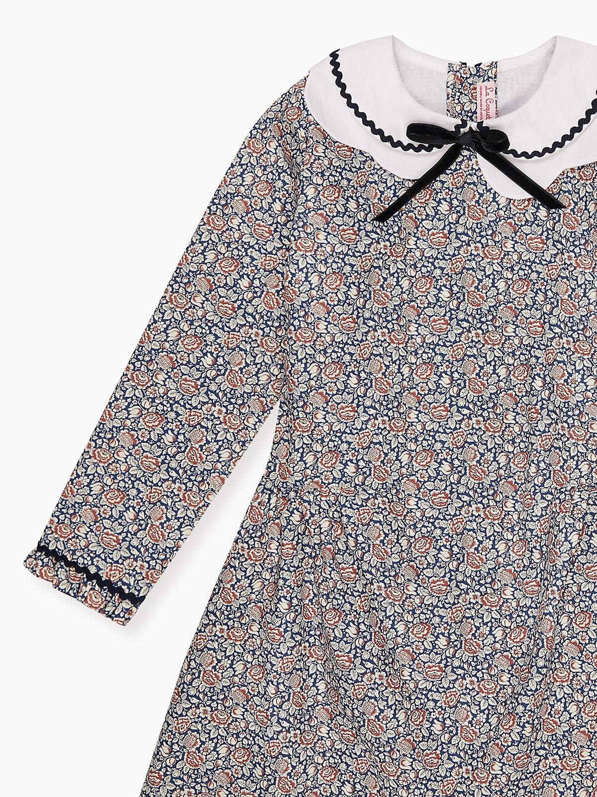 Navy Floral Laura Liberty Girl Dress