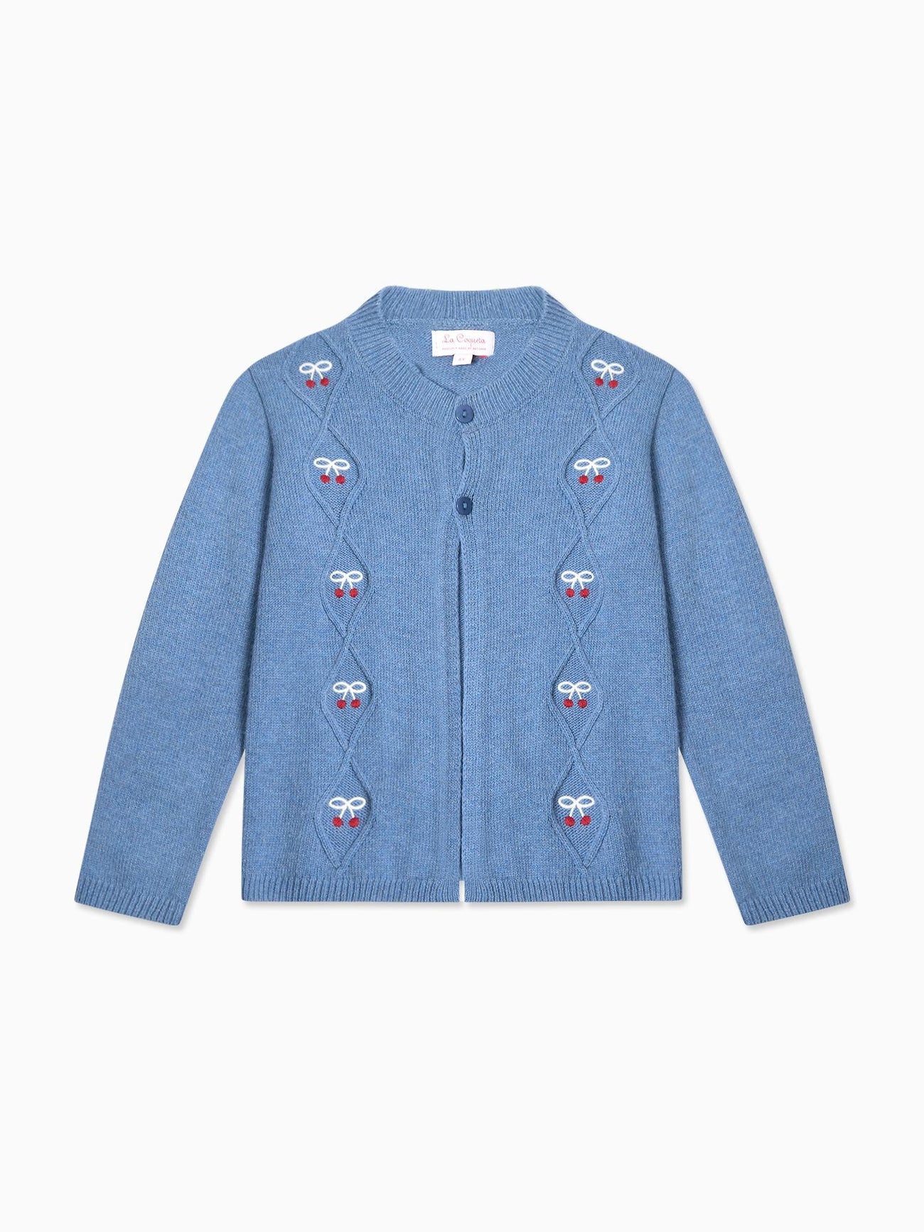 Blue Leanor Merino Girl Cardigan