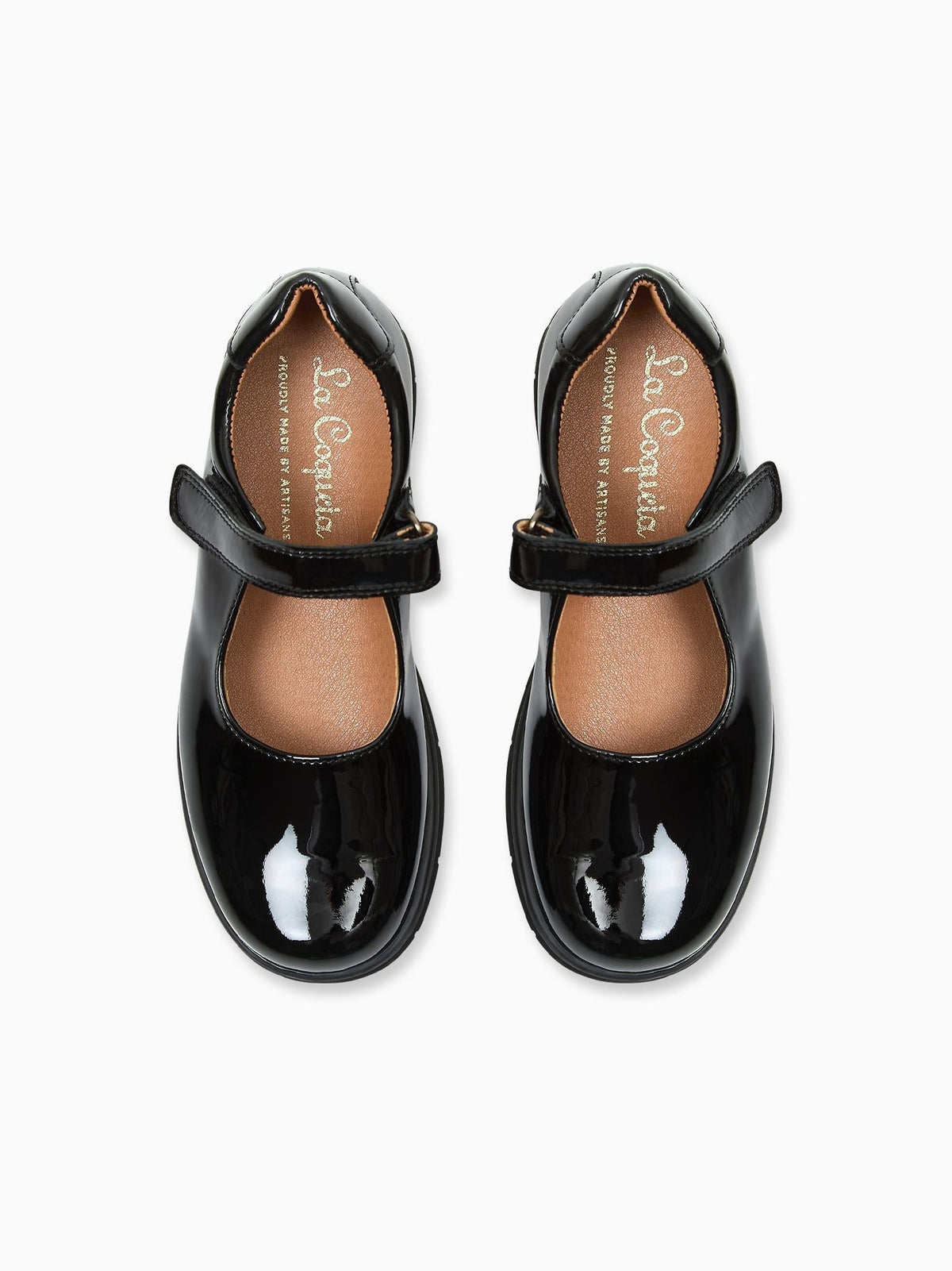 Black Patent Leather Girl Classic School Shoes