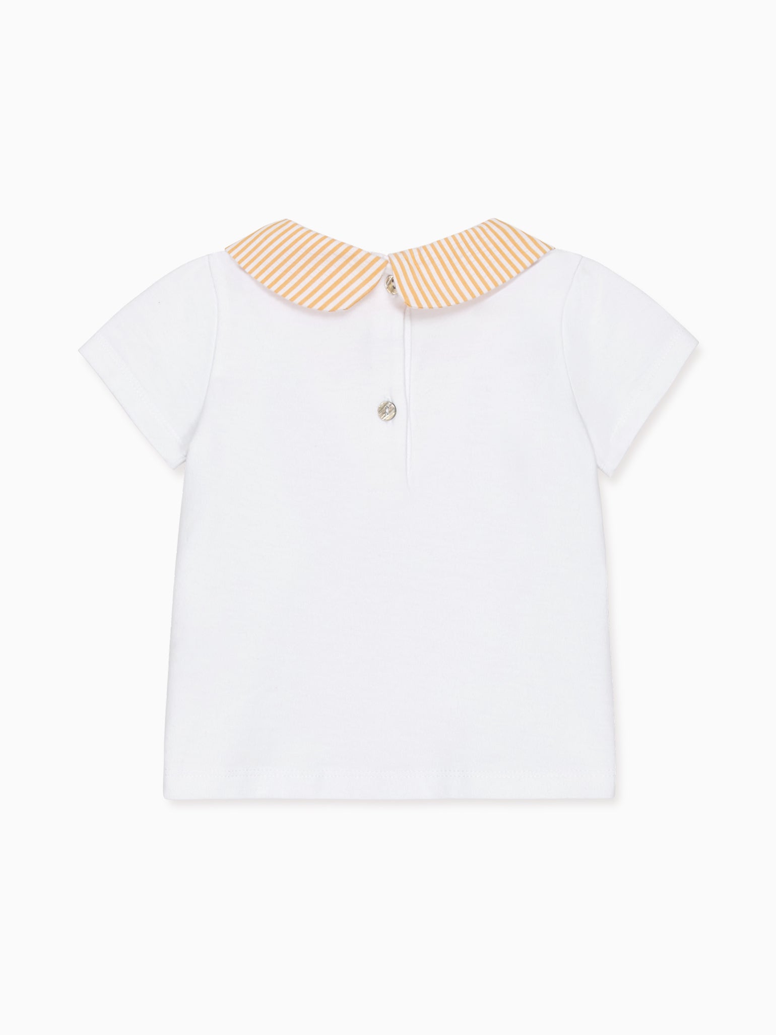 Yellow Stripe Leo Baby Top