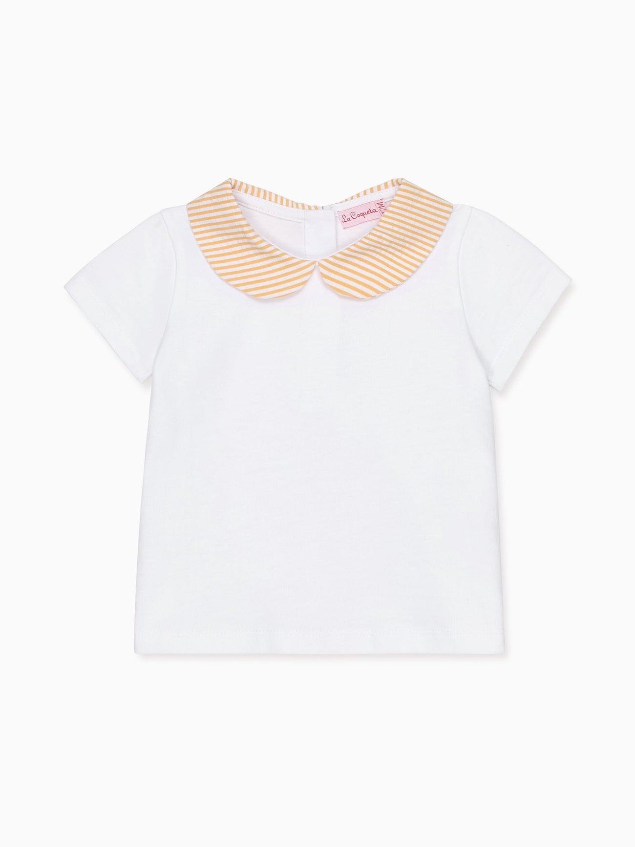 Yellow Stripe Leo Baby Top