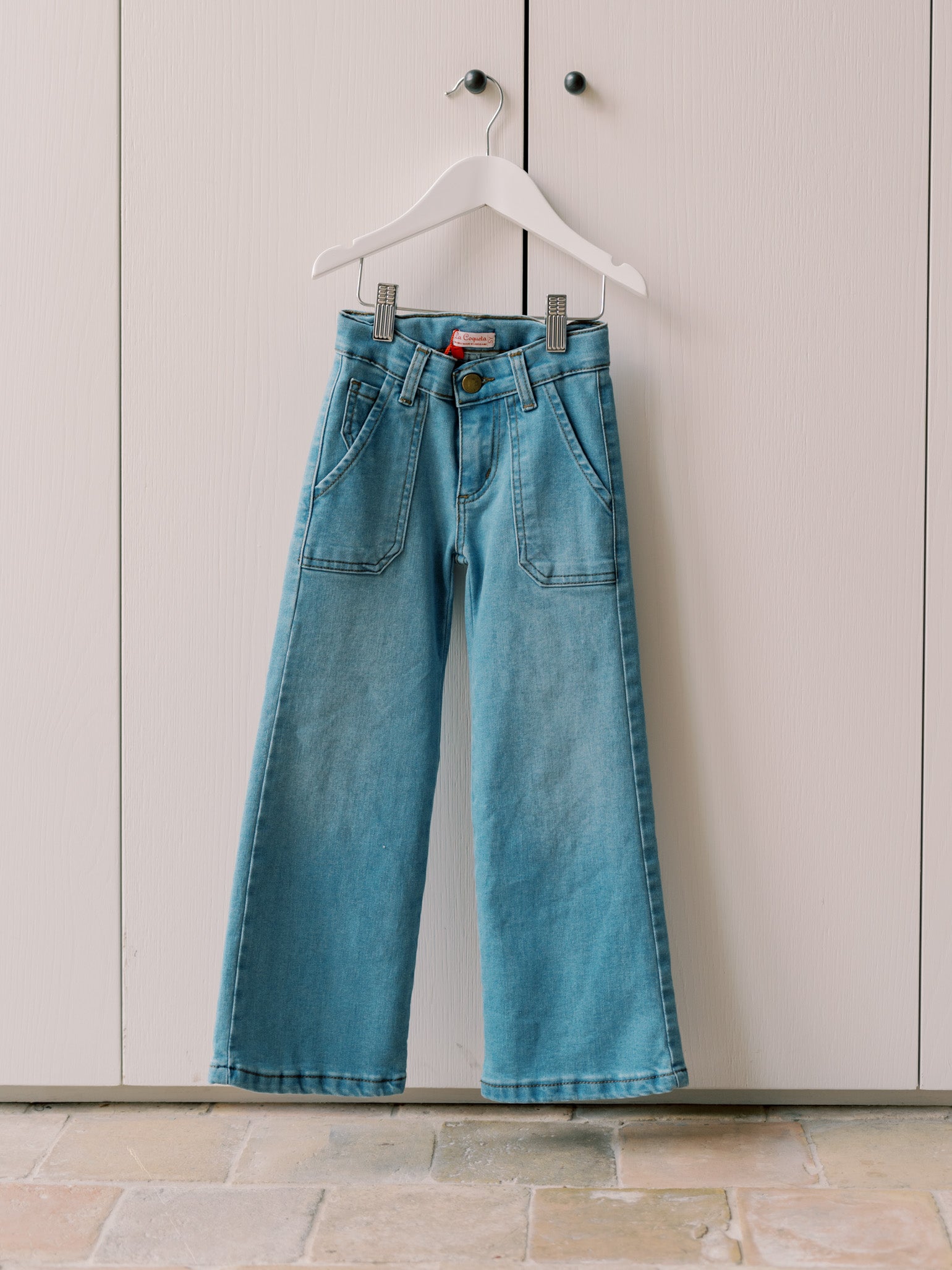 Blue Enola Girl Wide Leg Jeans