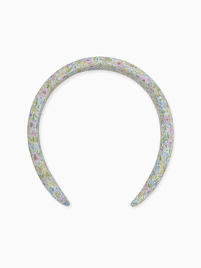 Lilac Floral Girl Wide Hairband