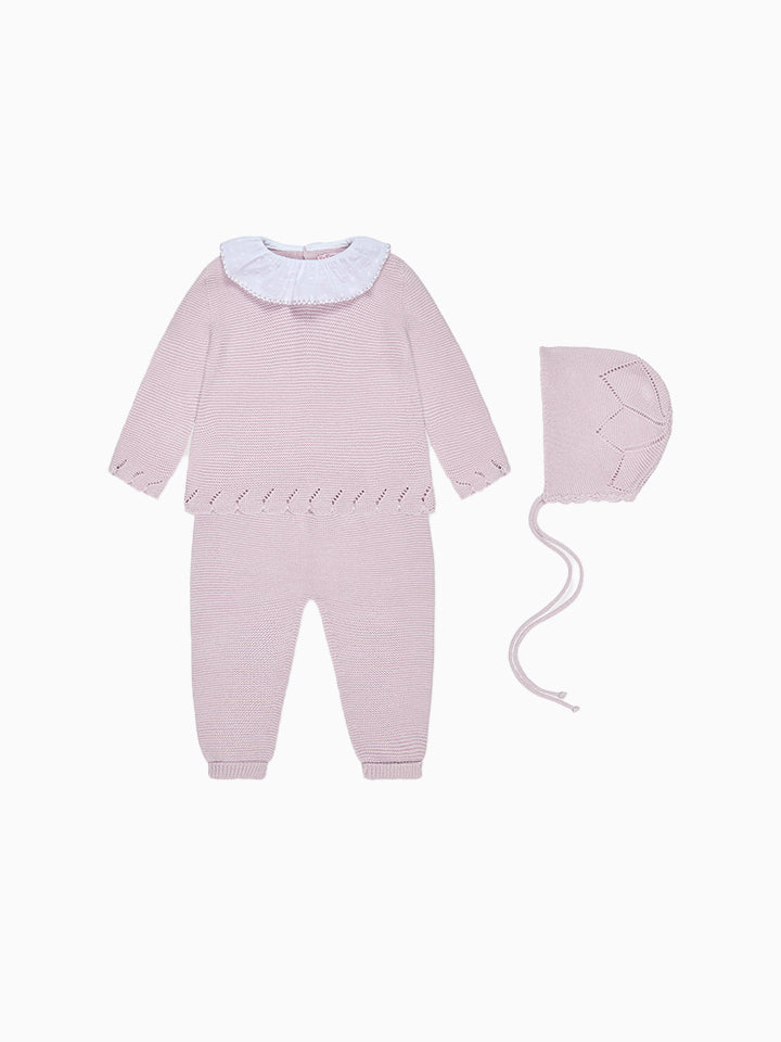 Lilac Lula Cotton Baby Girl Knitted Gift Box Set