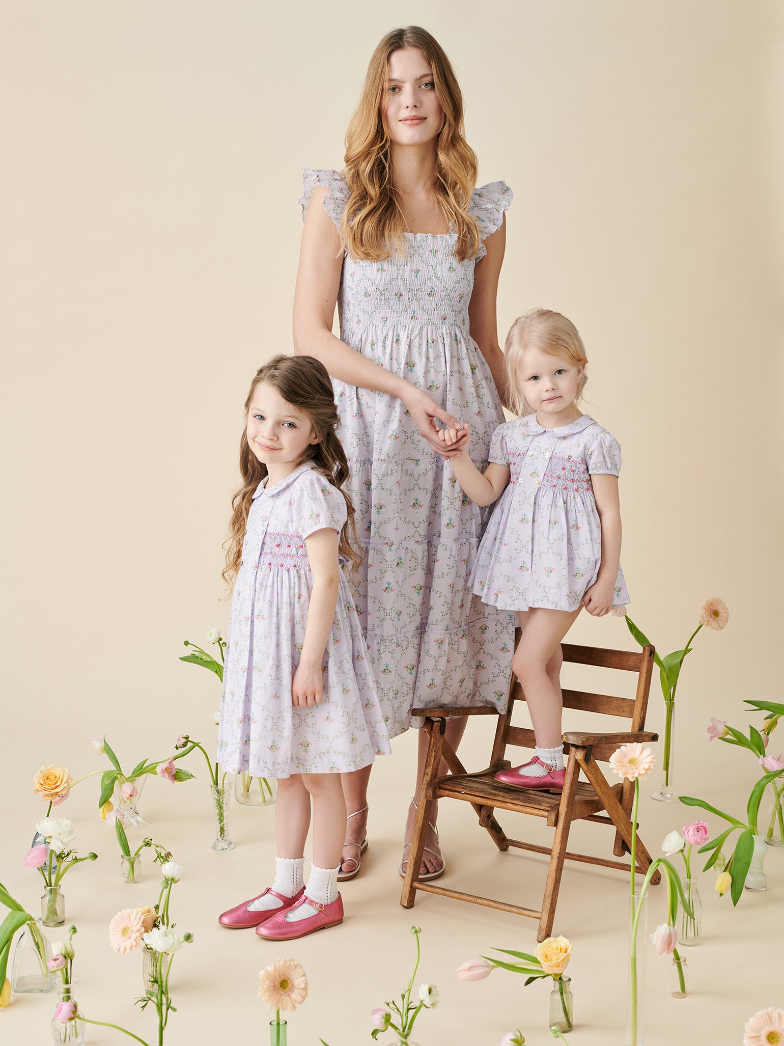 Hill House Home X La Coqueta Lilac Trellis Ellie Nap Dress