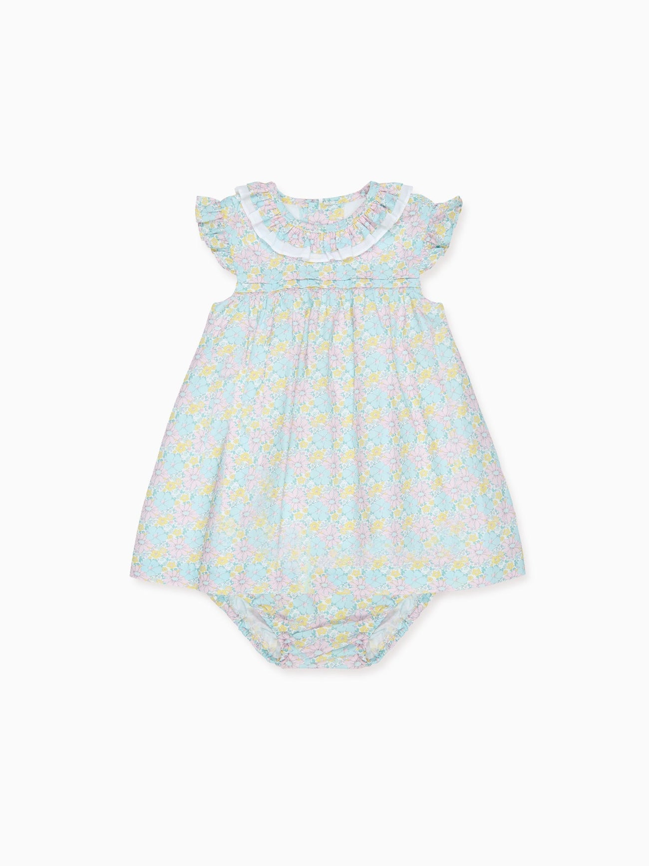 Aqua Floral Lilia Baby Girl Set