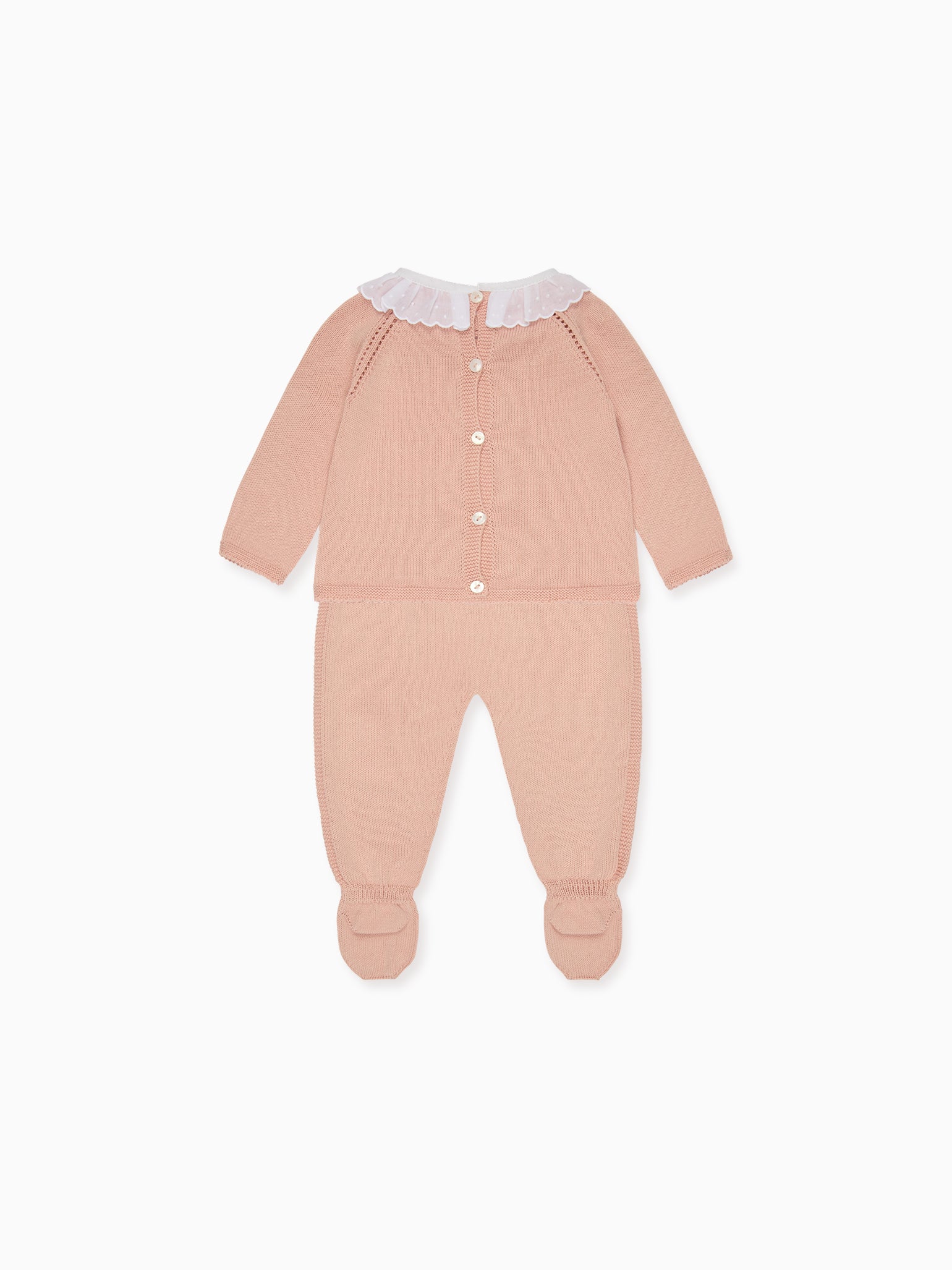 Dusty Pink Liliela Cotton Baby Girl Knitted Gift Box Set