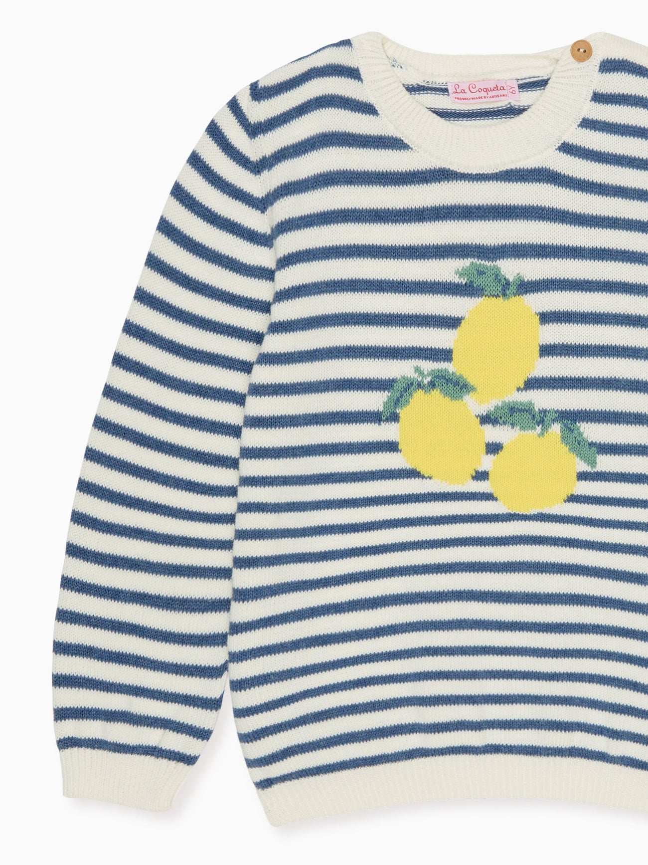 Blue Stripe Limon Cotton Boy Jumper