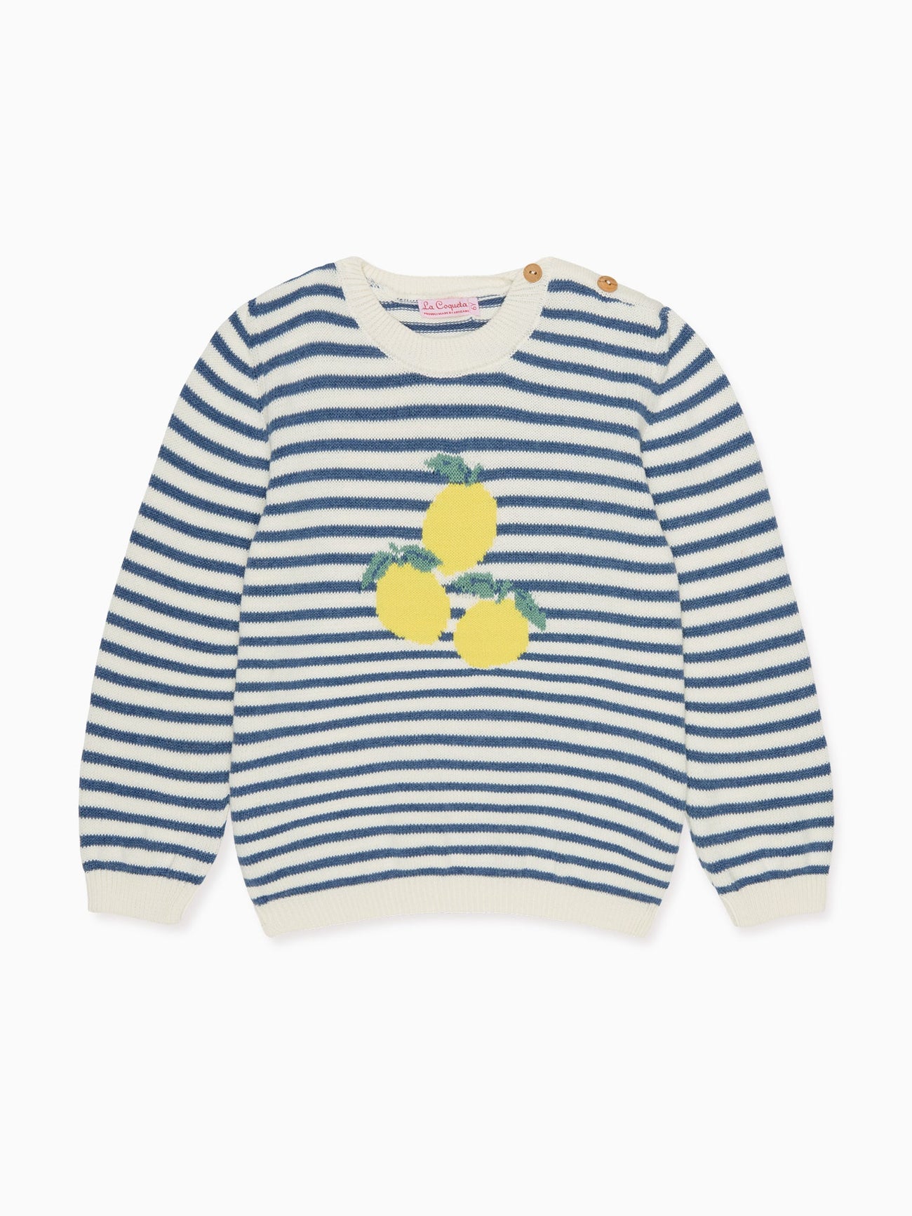 Blue Stripe Limon Cotton Boy Jumper