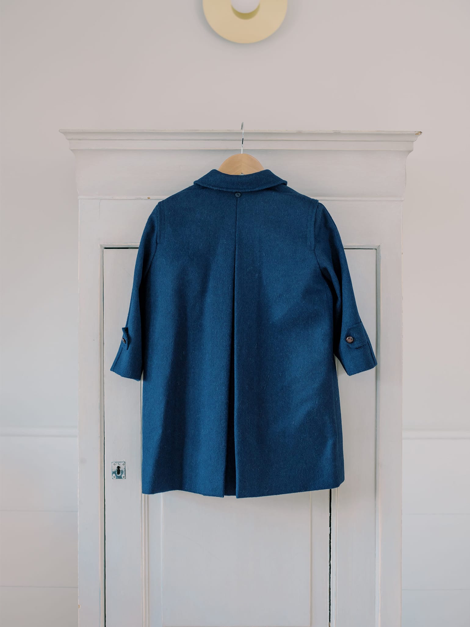 Navy Loden Wool Kids Coat