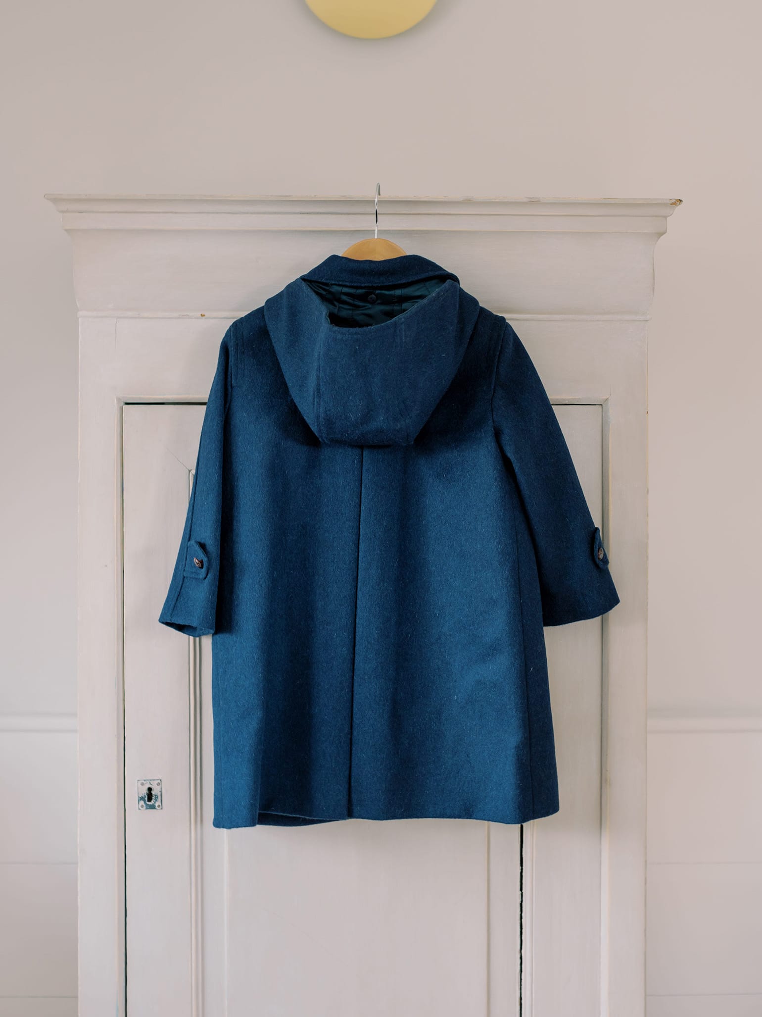 Navy Loden Kids Wool Coat