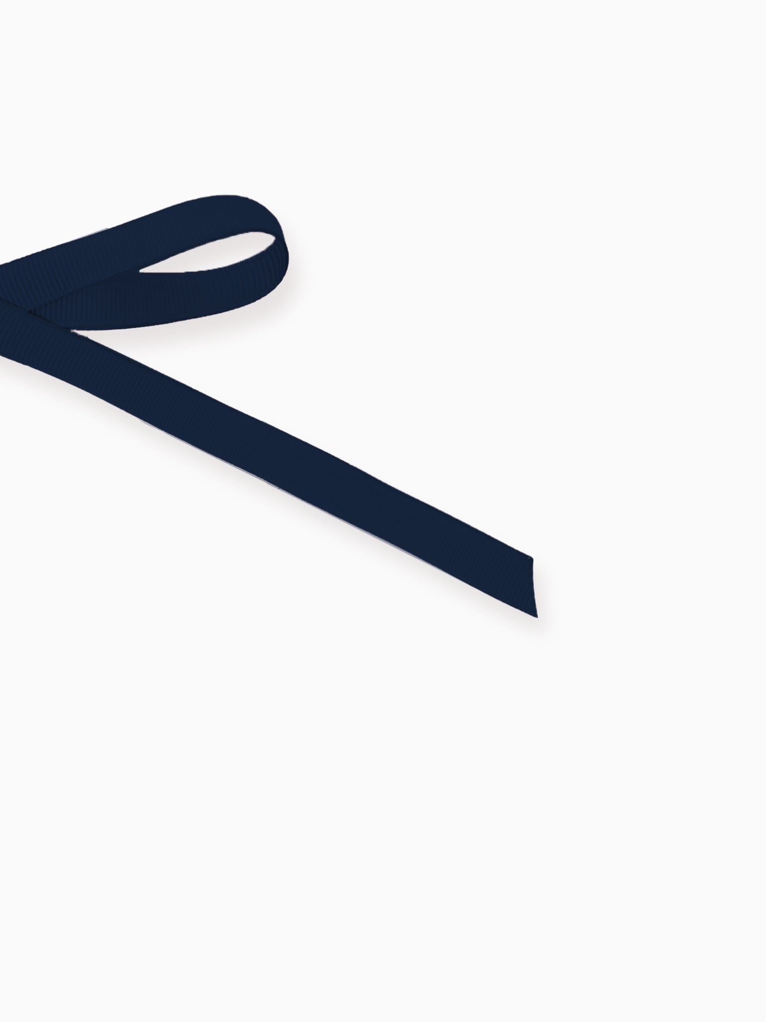 Navy Long Bow Girl Clip