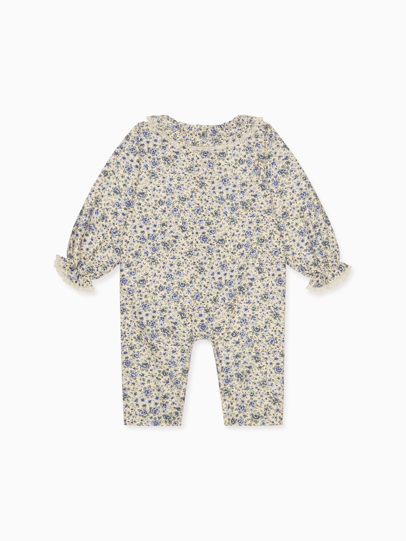 Blue Floral Lorna Baby Girl Pyjamas