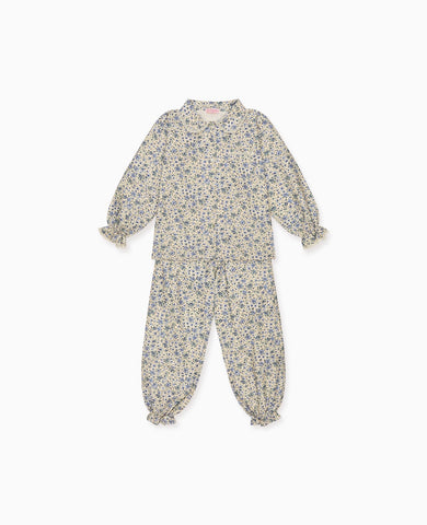 Blue Floral Lorna Girl Pyjamas