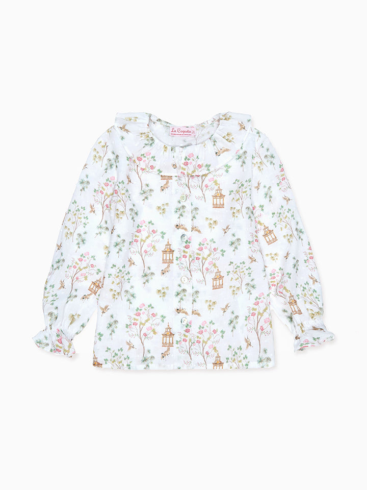 Ivory Blossom Lorna Long Sleeve Baby Girl Shirt