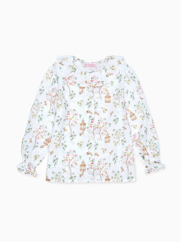 Ivory Blossom Lorna Long Sleeve Baby Girl Shirt