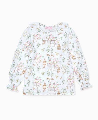 Ivory Blossom Lorna Long Sleeve Baby Girl Shirt