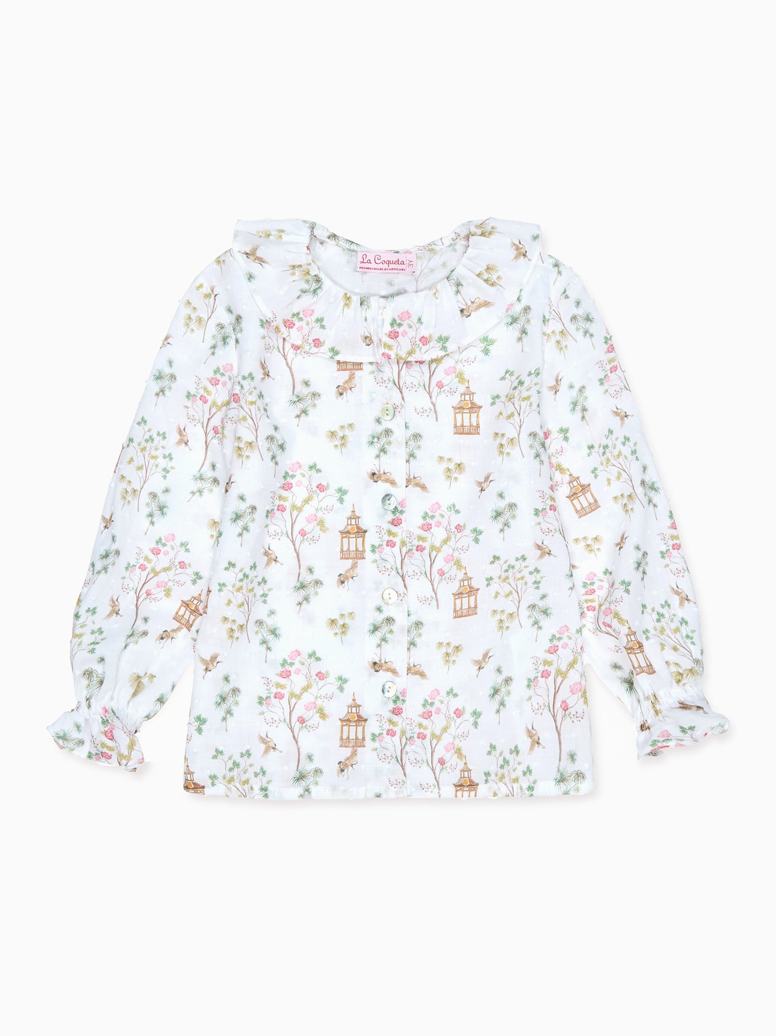 Ivory Blossom Lorna Long Sleeve Baby Girl Shirt