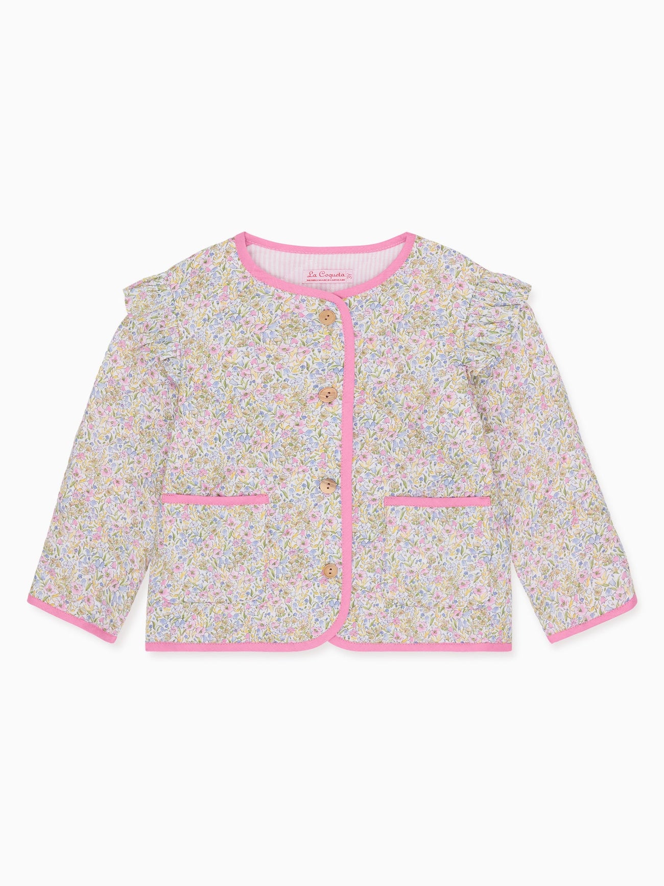 Lilac Floral Lottie Baby Girl Jacket