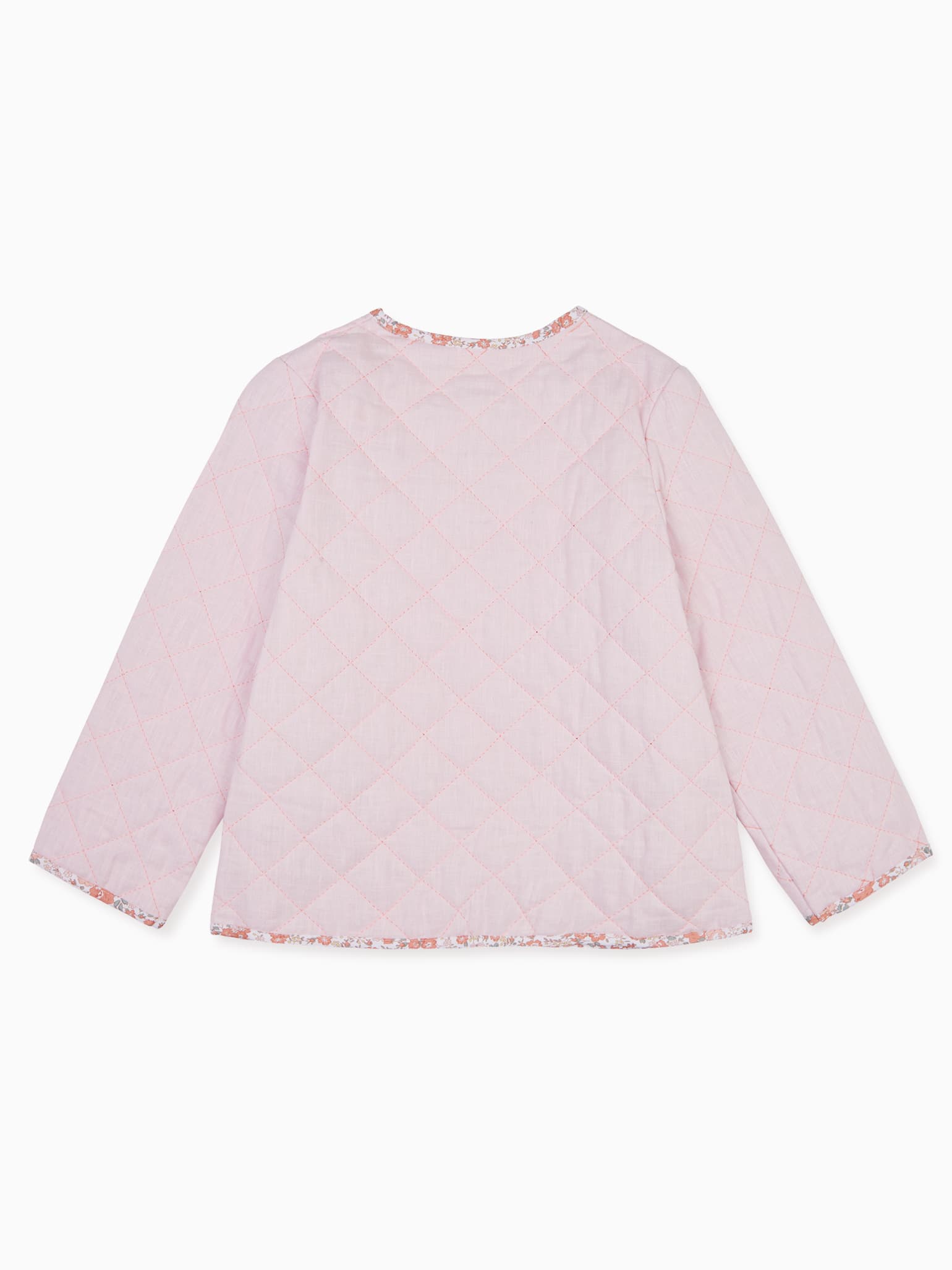 Pink Lottie Girl Cotton Quilted Jacket