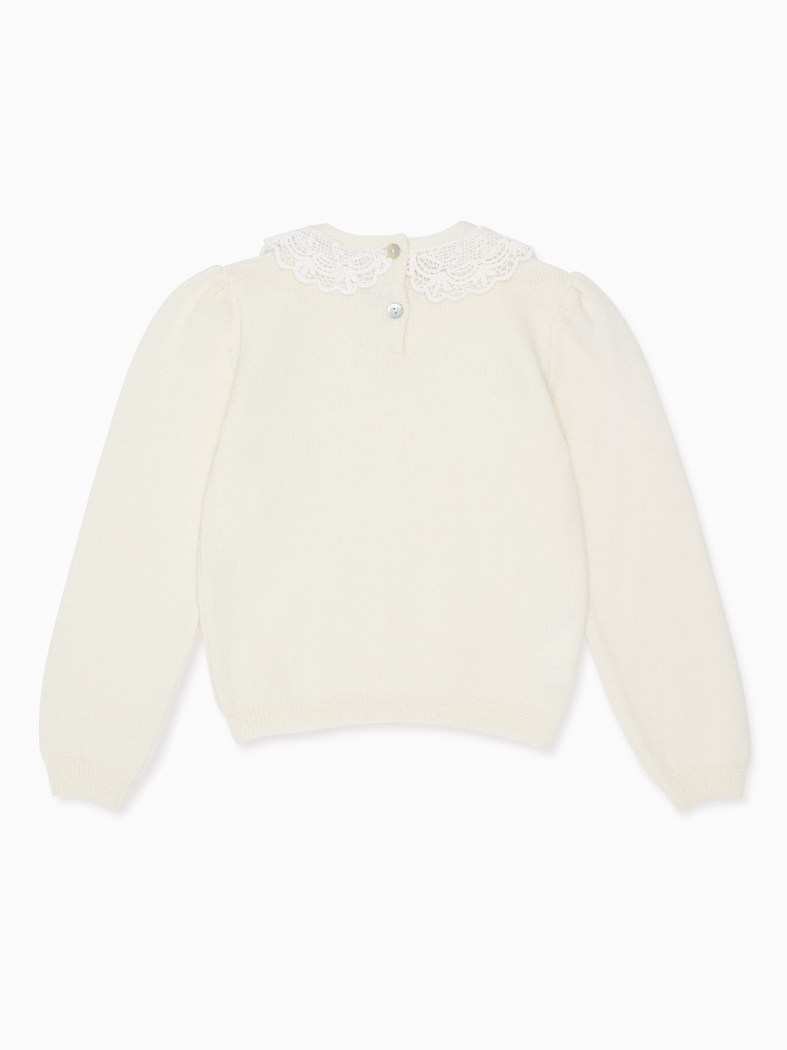 Ivory Luana Merino Girl Jumper