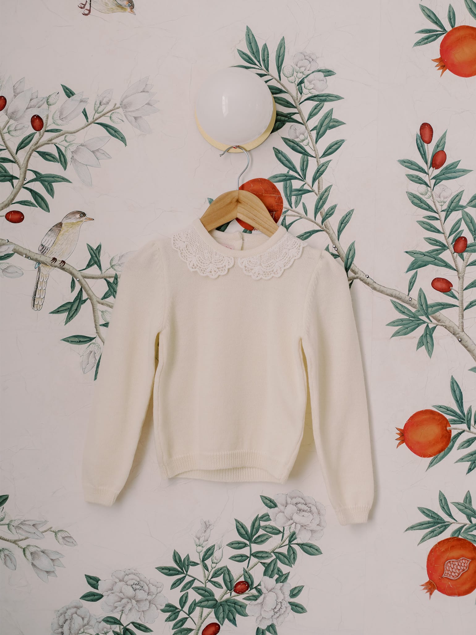 Ivory Luana Merino Girl Jumper