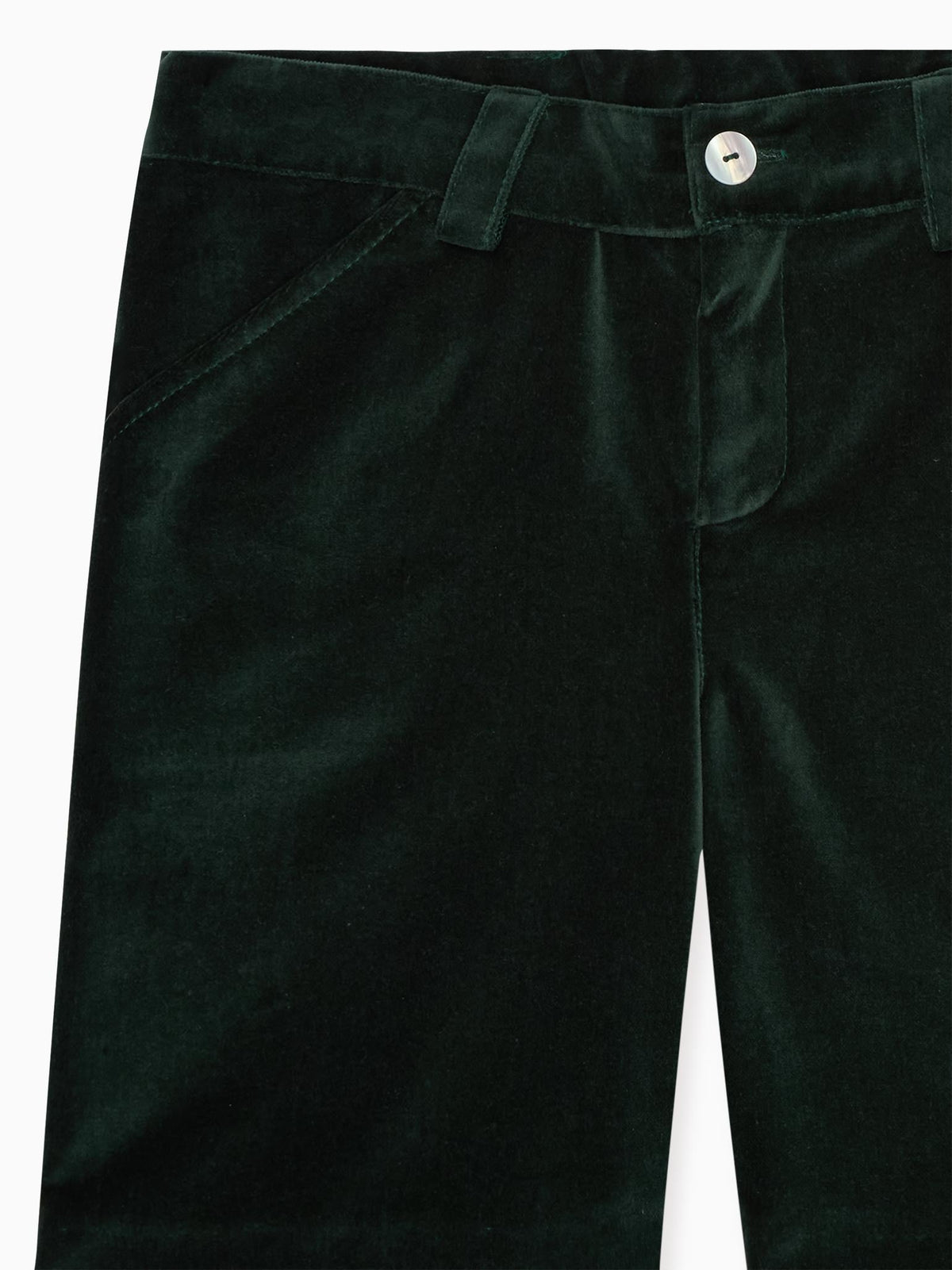 Dark Green Lucas Velvet Boy Shorts