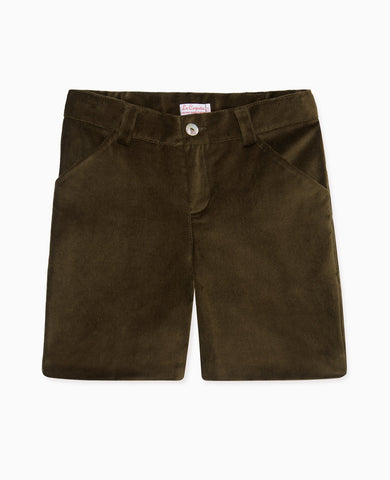 Green Lucas Velvet Boy Shorts