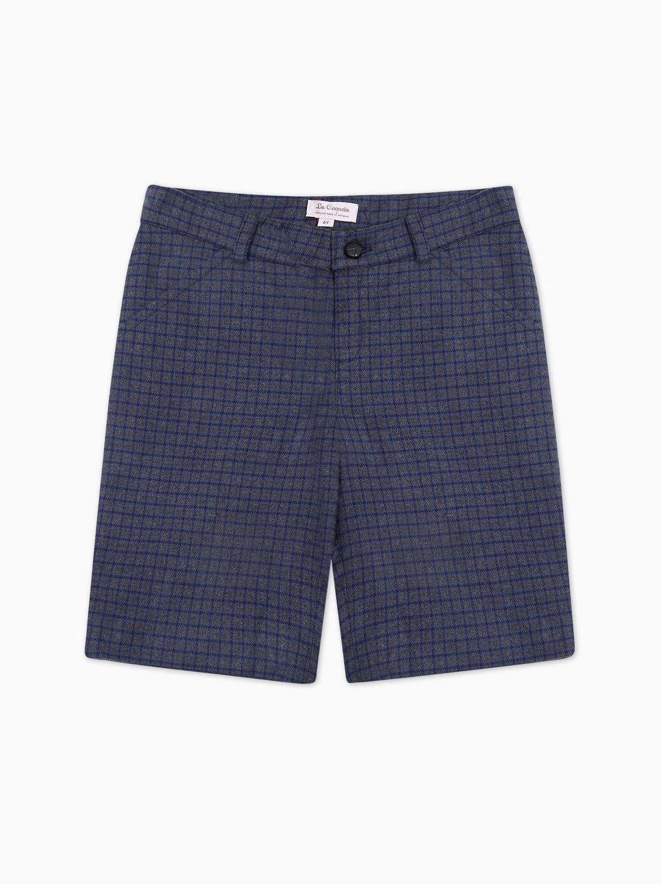 Blue Check Lucas Boy Shorts