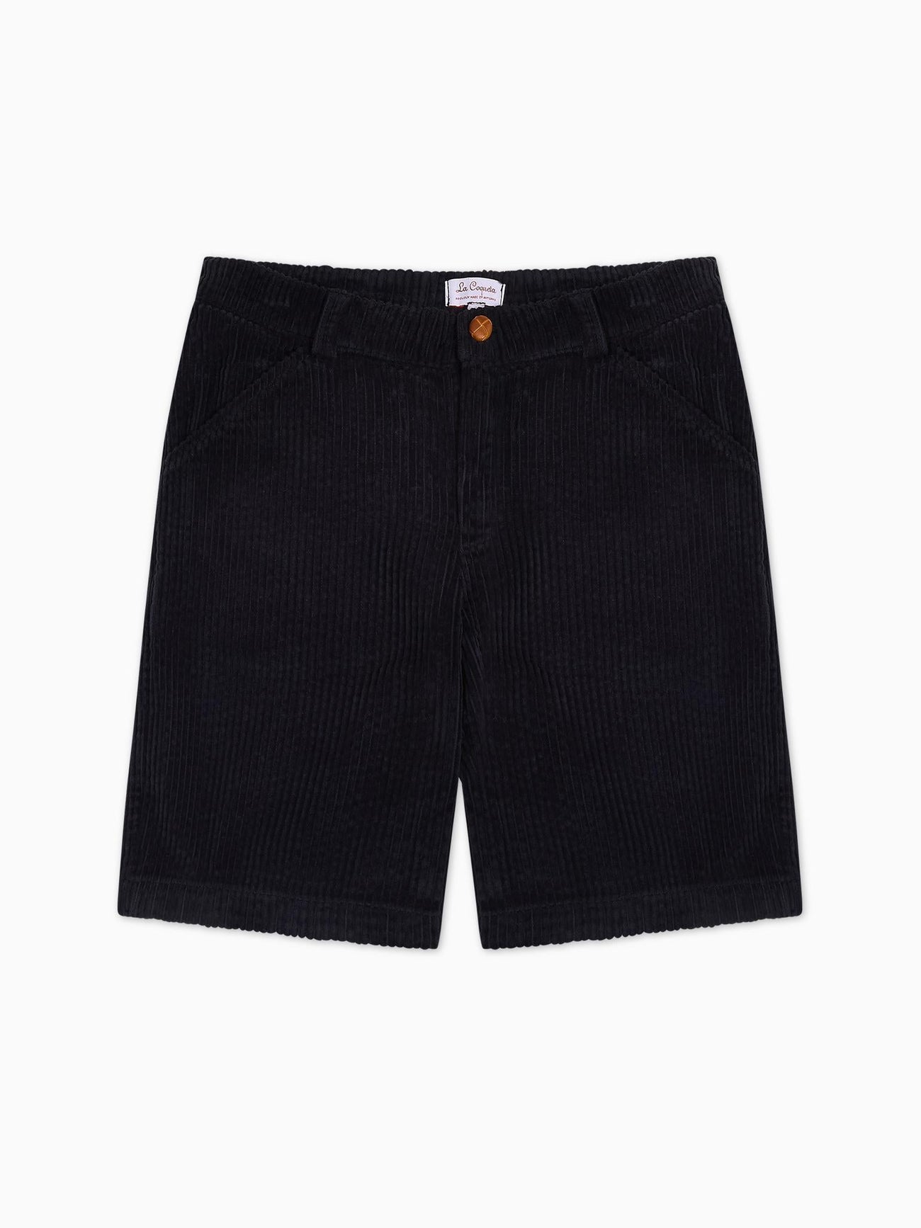 Navy Lucas Corduroy Boy Shorts