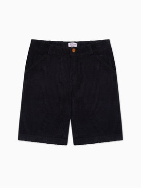 Navy Lucas Corduroy Boy Shorts