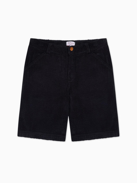 Navy Lucas Corduroy Boy Shorts