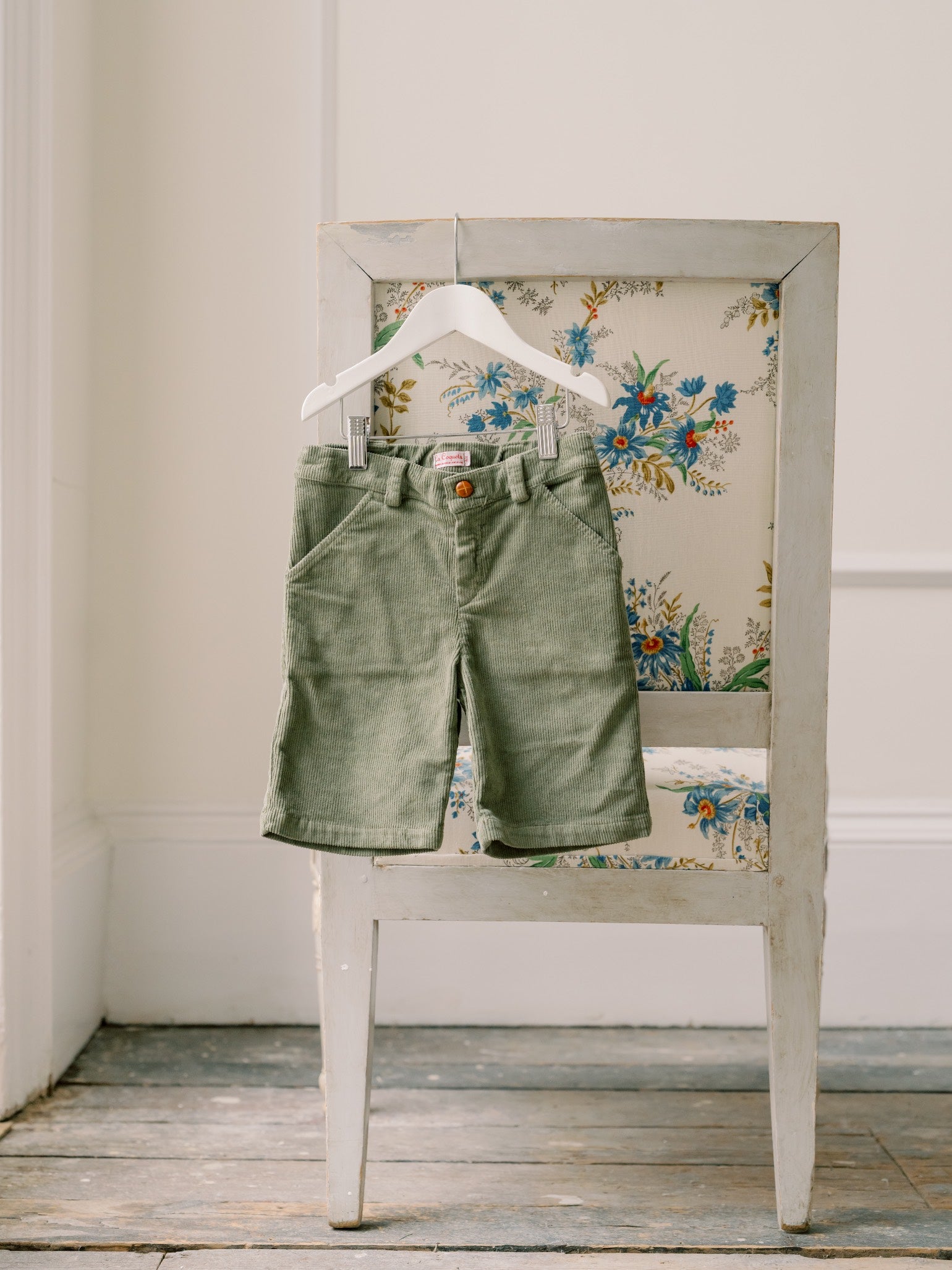 Olive Green Lucas Corduroy Boy Shorts