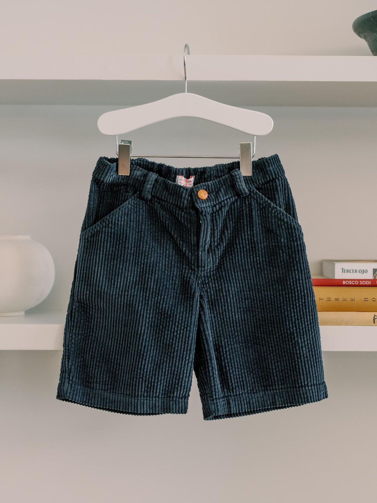 Navy Lucas Corduroy Boy Shorts