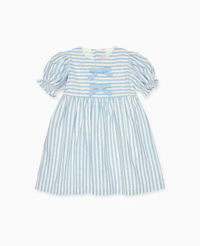 Blue Stripe Luciana Girl Dress