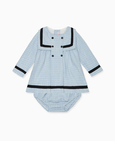 Dusty Blue Lucinda Baby Girl Set