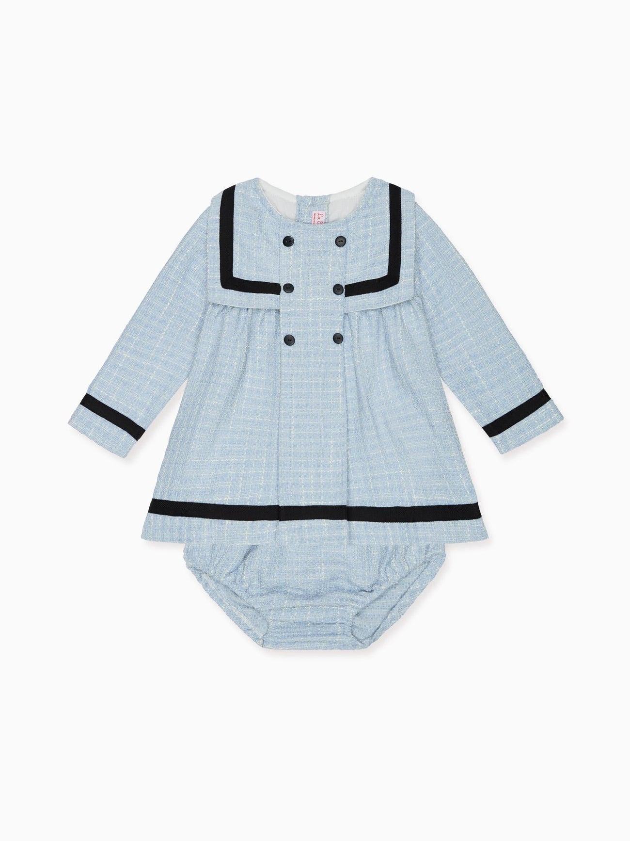 Dusty Blue Lucinda Baby Girl Set