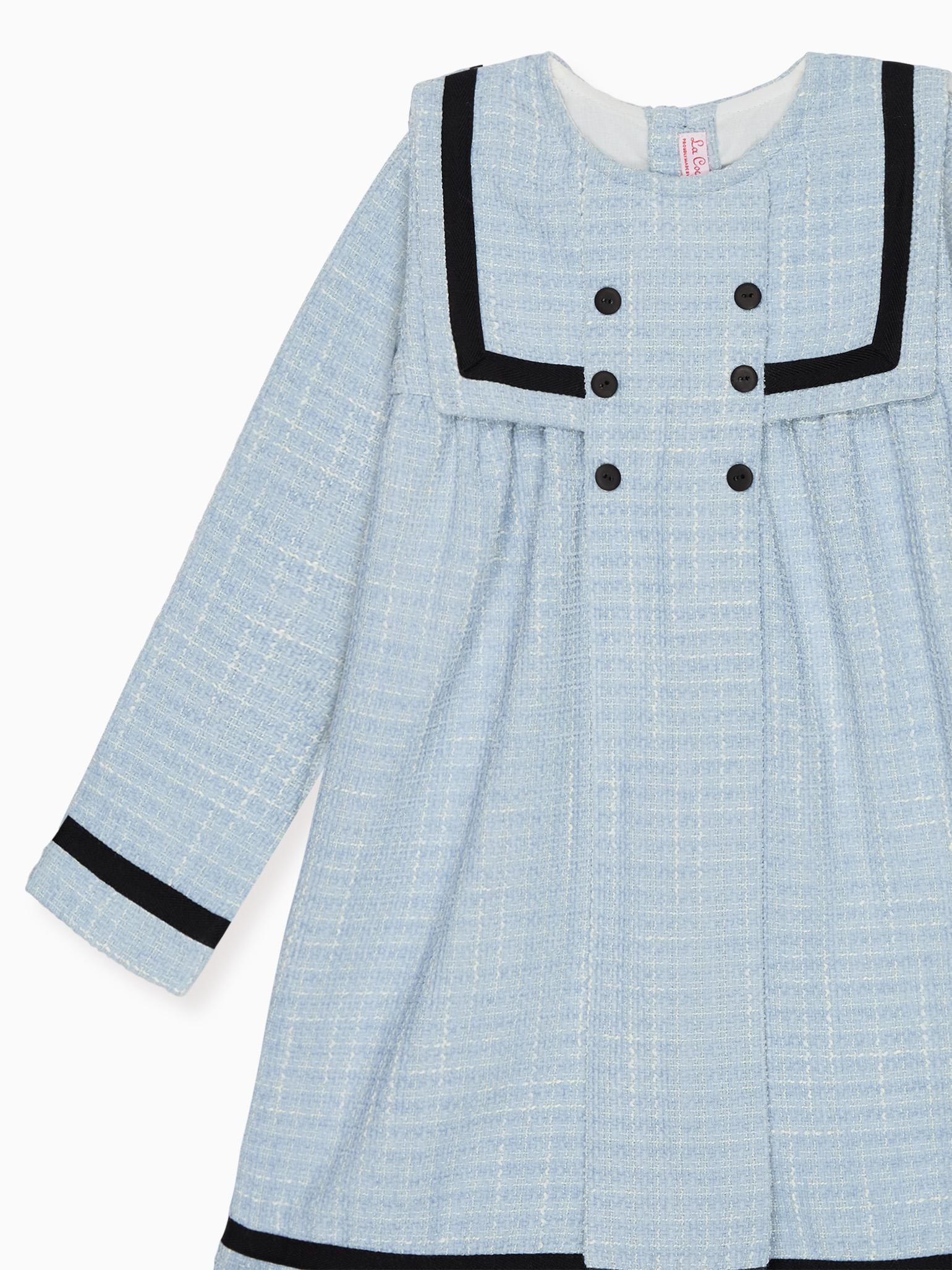 Dusty Blue Lucinda Girl Empire Dress