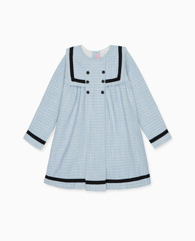 Dusty Blue Lucinda Girl Empire Dress