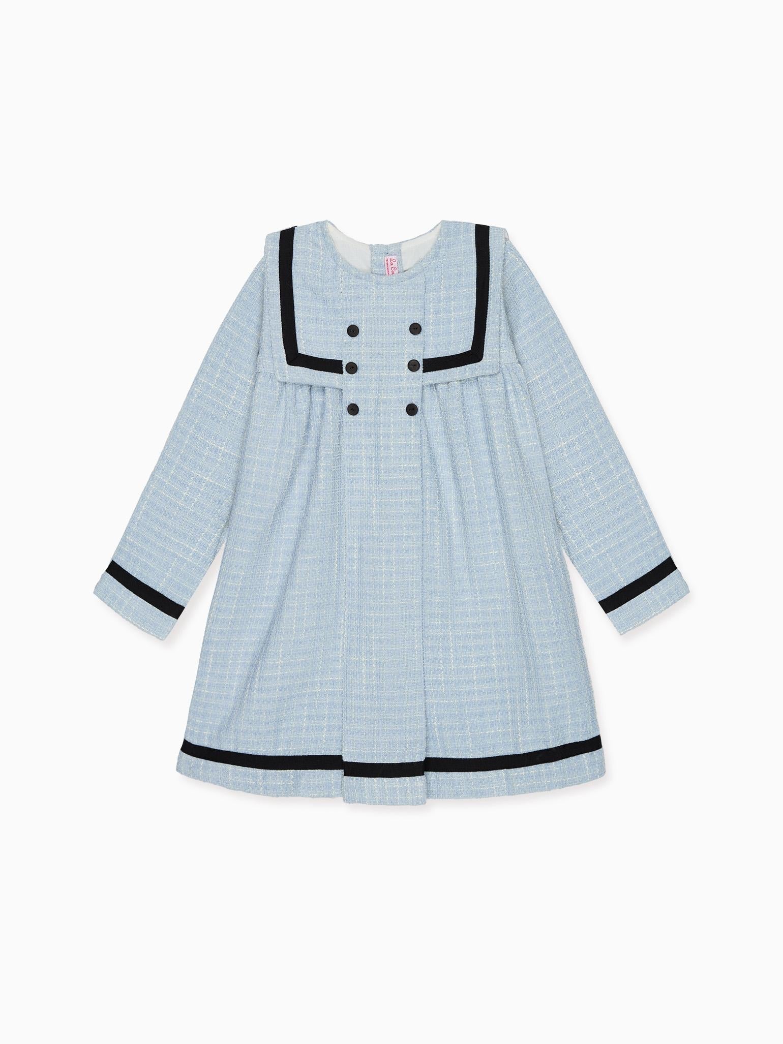 Dusty Blue Lucinda Girl Empire Dress