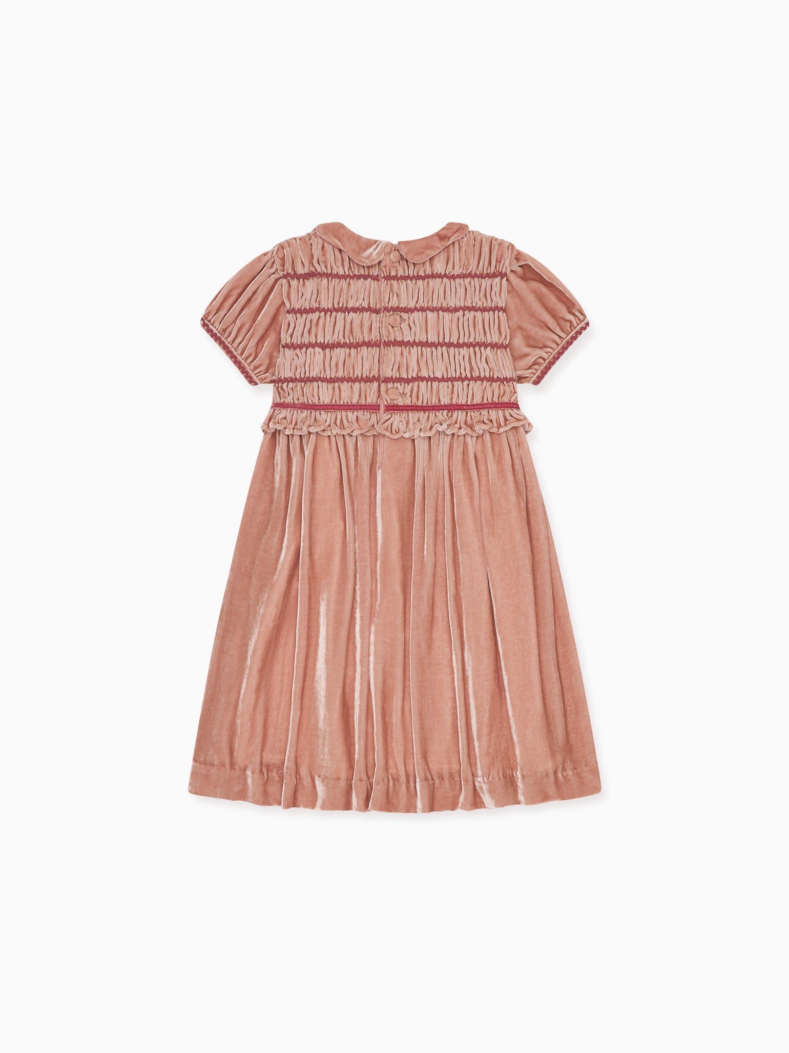 Pink Lurdes Velvet Girl Dress
