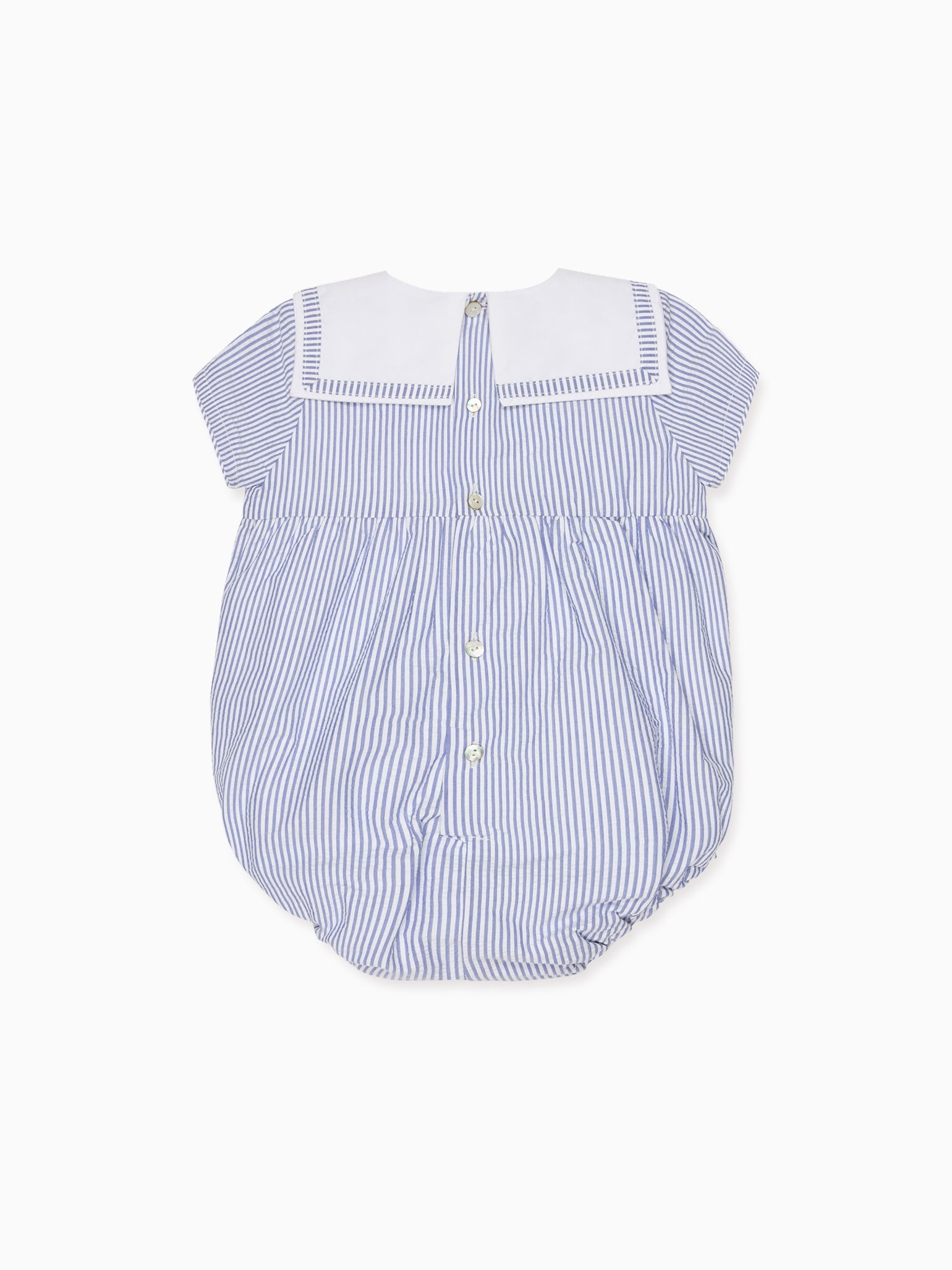 Dark Blue Stripe Mar Baby Romper